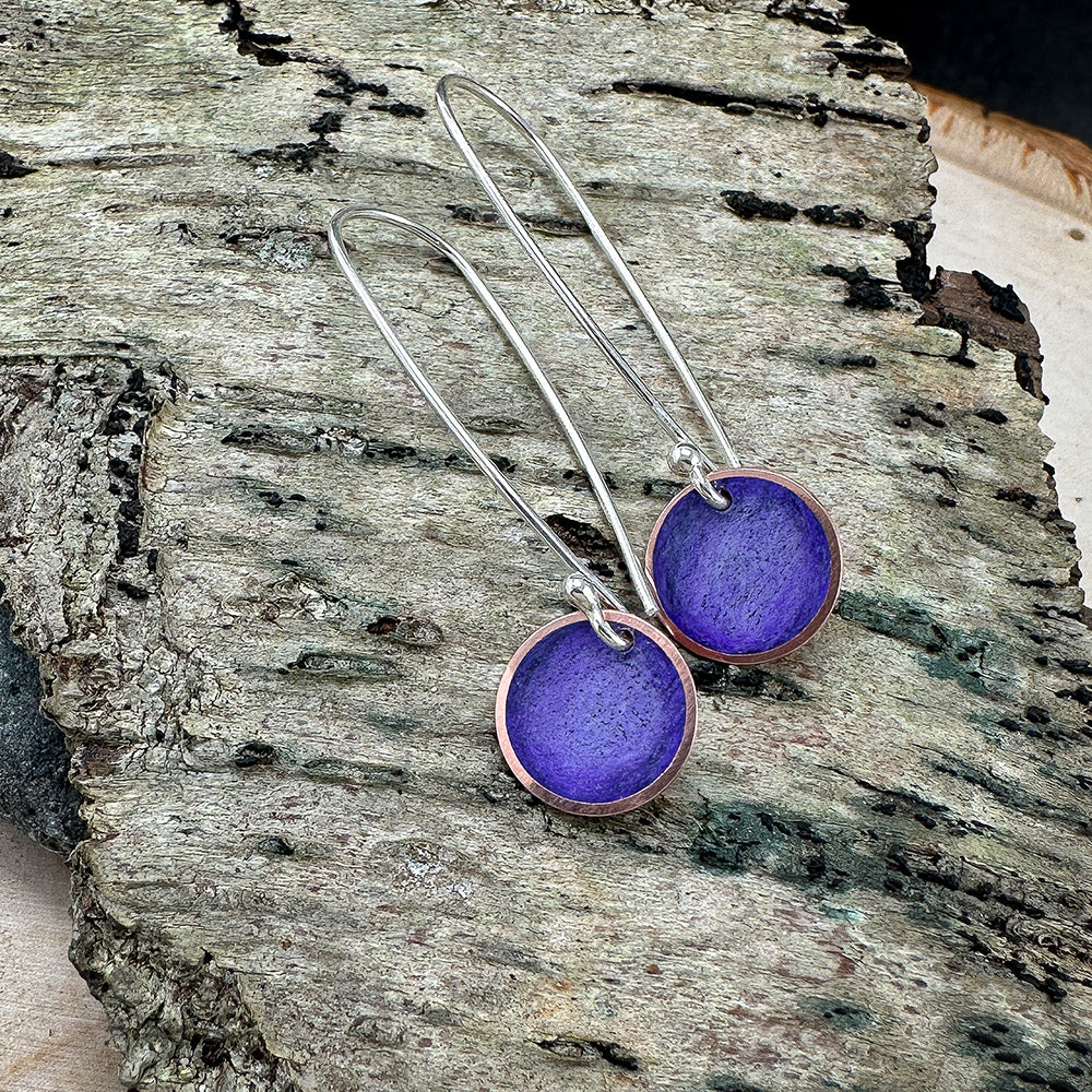 OOAK Hand-Colored Purple Drops