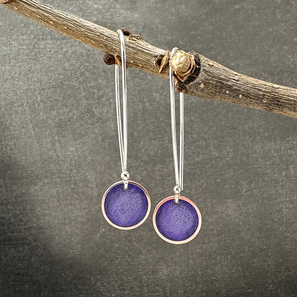 OOAK Hand-Colored Purple Drops