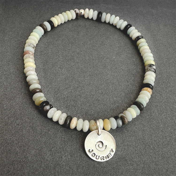 Journey - Sterling & Amazonite Stretch Bracelet