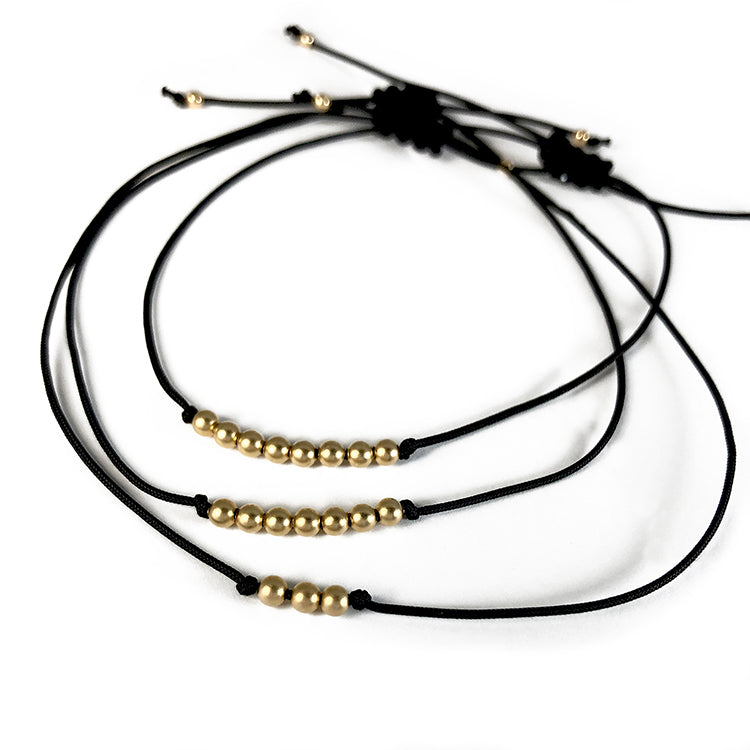 Gold Be Inspired Number Bracelet
