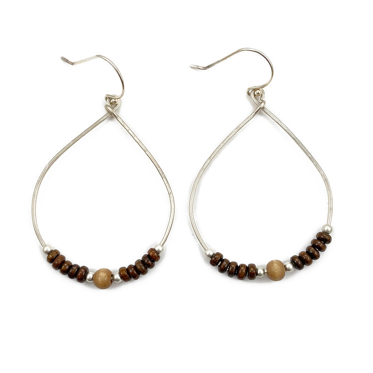 Sterling & Wooden Drops Small