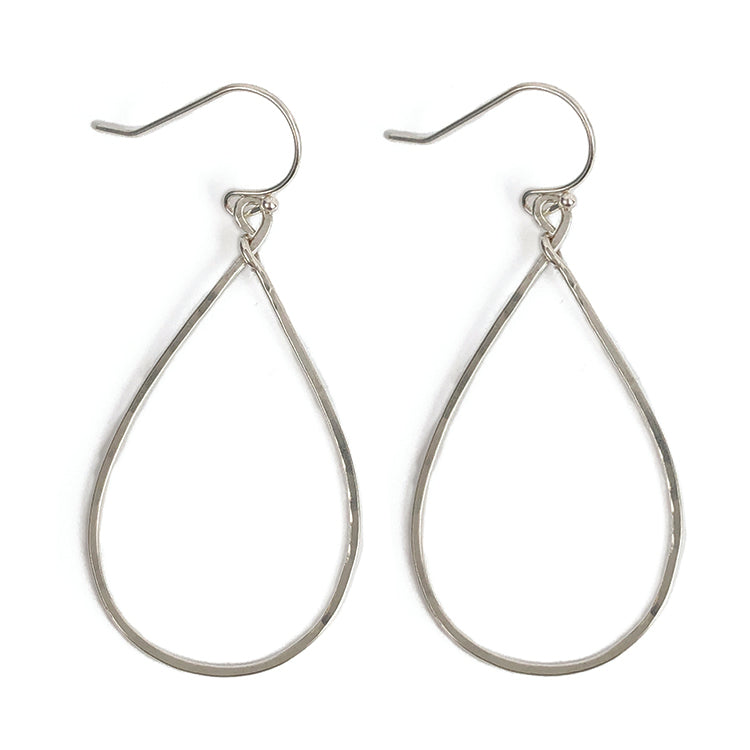 Classic Sterling Teardrops - Medium