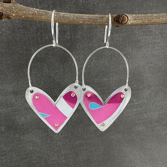 Elevated Layered Heart Earrings